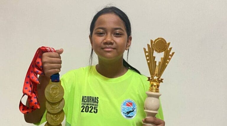 Prestasi Melesat, Atlet Selam Ponorogo Borong Medali di Kejuaraan Finswimming Piala Gubernur Jatim 2025