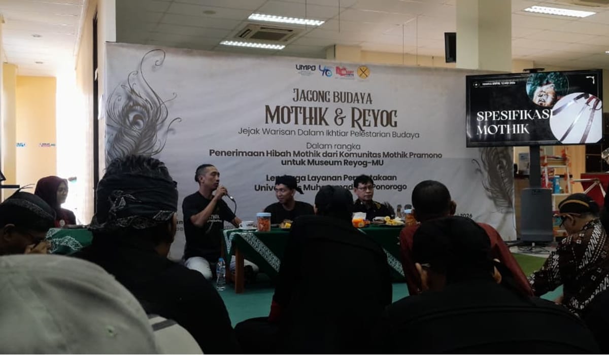 Jagong Budaya Mothik dan Reyog di Unmuh Ponorogo Kenalkan Warisan Leluhur kepada Generasi Muda